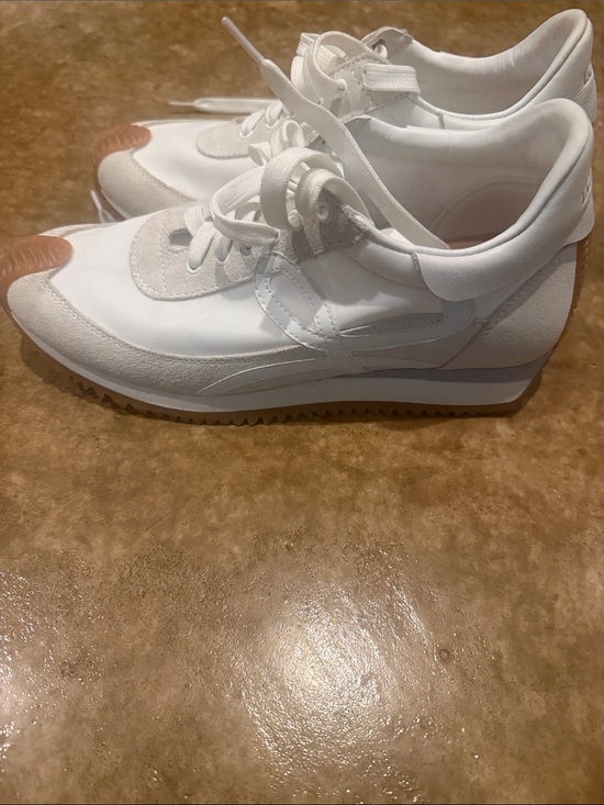 Loewe Shoes - Loewe White Sneakers with Gum Toe Accent